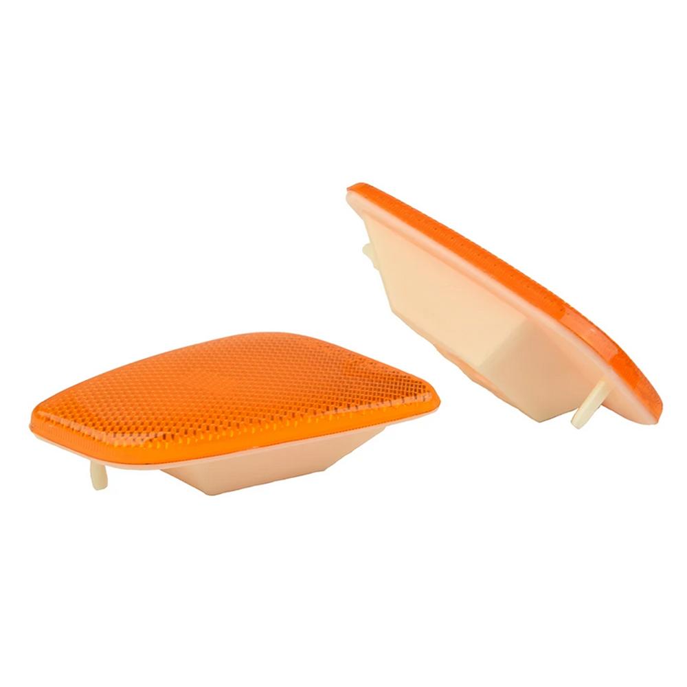2Pcs For 97-06 Jeep Wrangler Fender Signal Parking Side Marker Light Lens Amber