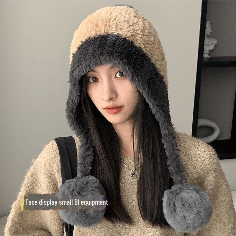 Women's Autumn & Winter Knitted Wool Hats with Ear Protection - Warm Lei Feng Style.