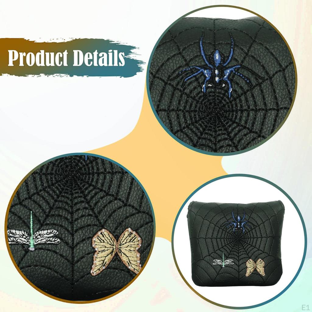 Golf Putter Cover Club Protector Comfortable Lining Portable Gift for Men Accessories Fits Most