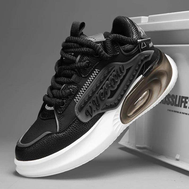 

Модные кожаные унисекс папины кроссовки мужские INS Trend универсальные туфли для скейтбординга на платформе женские высококачественные кроссовки для прогулок на работу мужские 44