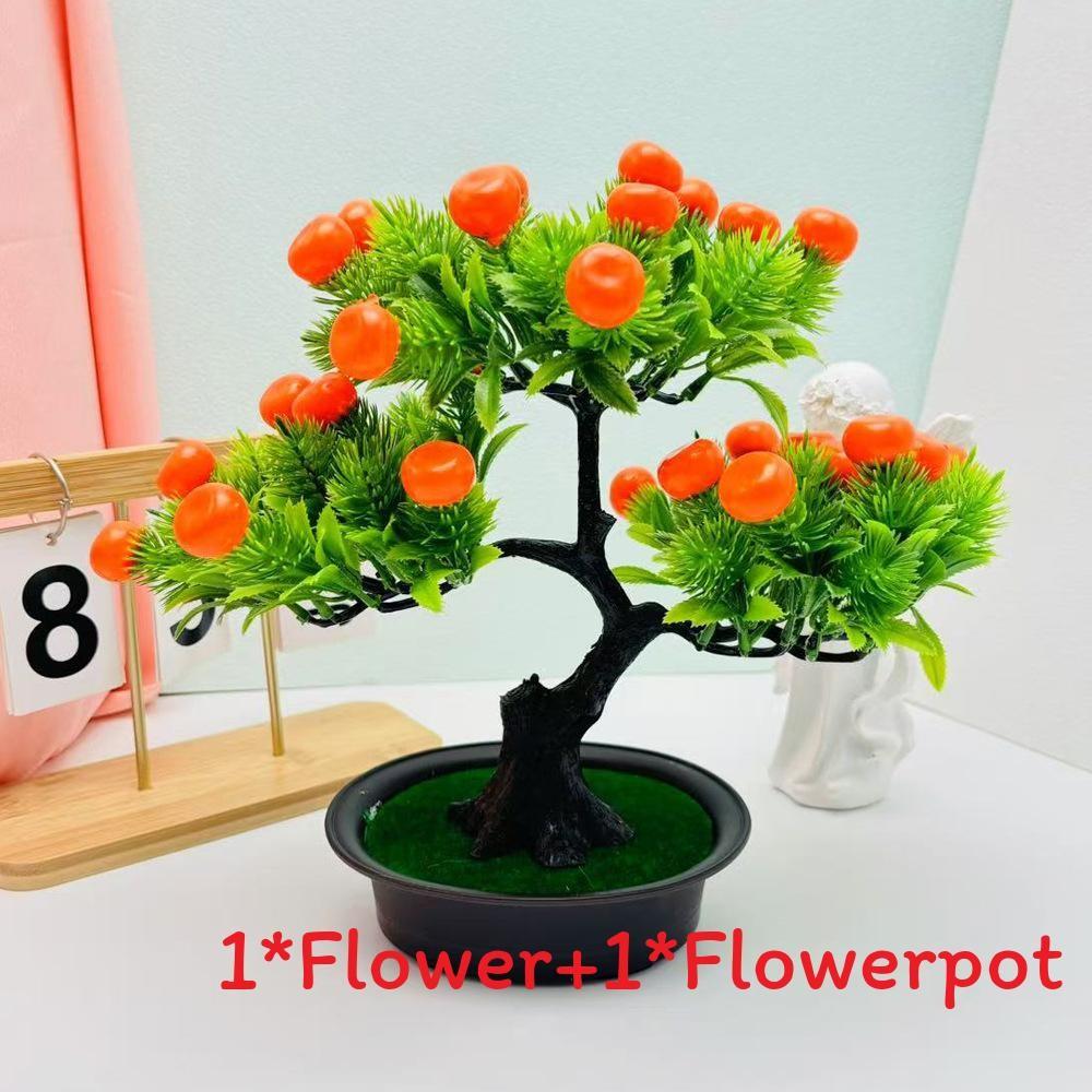The Pine Greeting Guests Orange Simulated Fruit Potted Office Decoration Desk