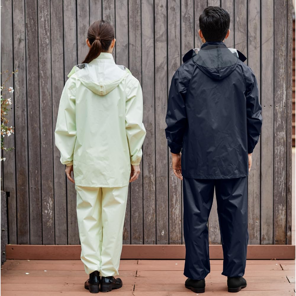Actual Products Waterproof Light Rain Suit, Navy, Size L