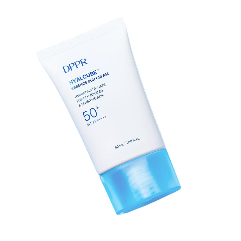DPPR Hyaluronic Acid Hyalcube Essence Suncream 50ml + Mild Alkaline Cleansing Foam 150ml Set