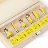 6-Piece Woodworking Milling Cutter Set, Trimming Machine Cutter Head, Bakelite Milling Engraving Machine Milling Cutter, Trimming Cutter