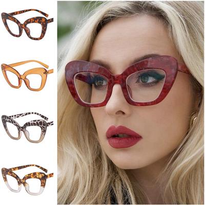 Fashion Retro Auti-blue Light Spectacles Oversize Frame Eyewear Butterfly Google Simplicity Eyeglasses Women Optical Glasses