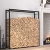 Day and Night - Day and Night Matte Black Steel Firewood Rack 110x28x116 Cm