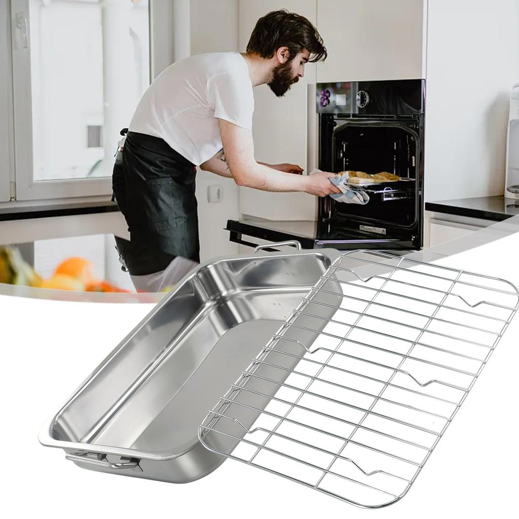 Roasting Tray Grill Rack Baking Supplies Oven Accessory Replacement Tray