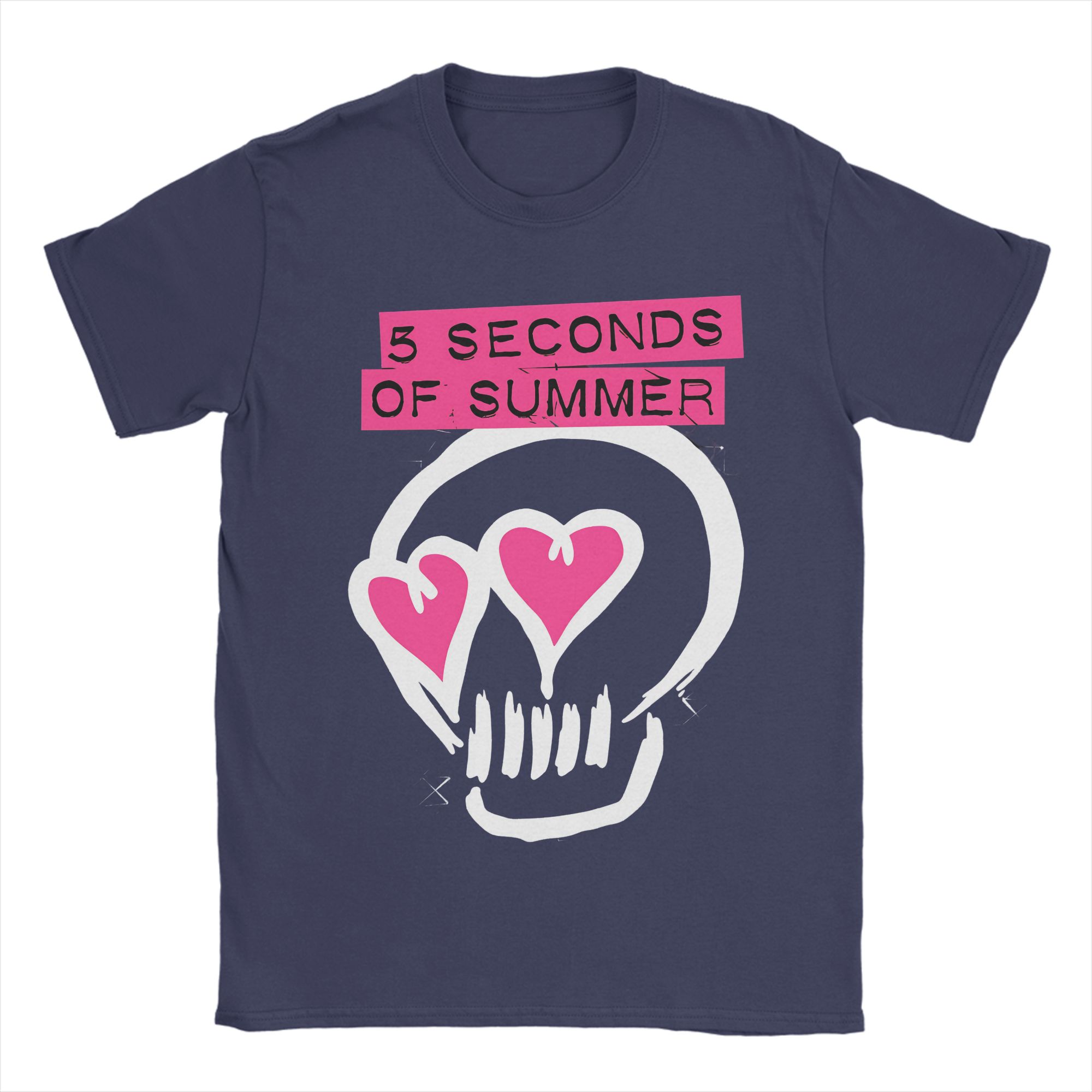 

Mens TShirts 5 Seconds of Summer 5SOS Unique 100 Cotton Tees Short Sleeve T Shirts Crewneck Tops Summer 4XL