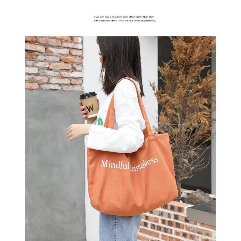 IELGY Корейская версия повседневного искусства холст мода ретро принтованная сумка — фото 7