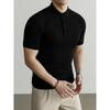 Hengyuanxiang Men's Merino Wool Knit Polo Shirt
