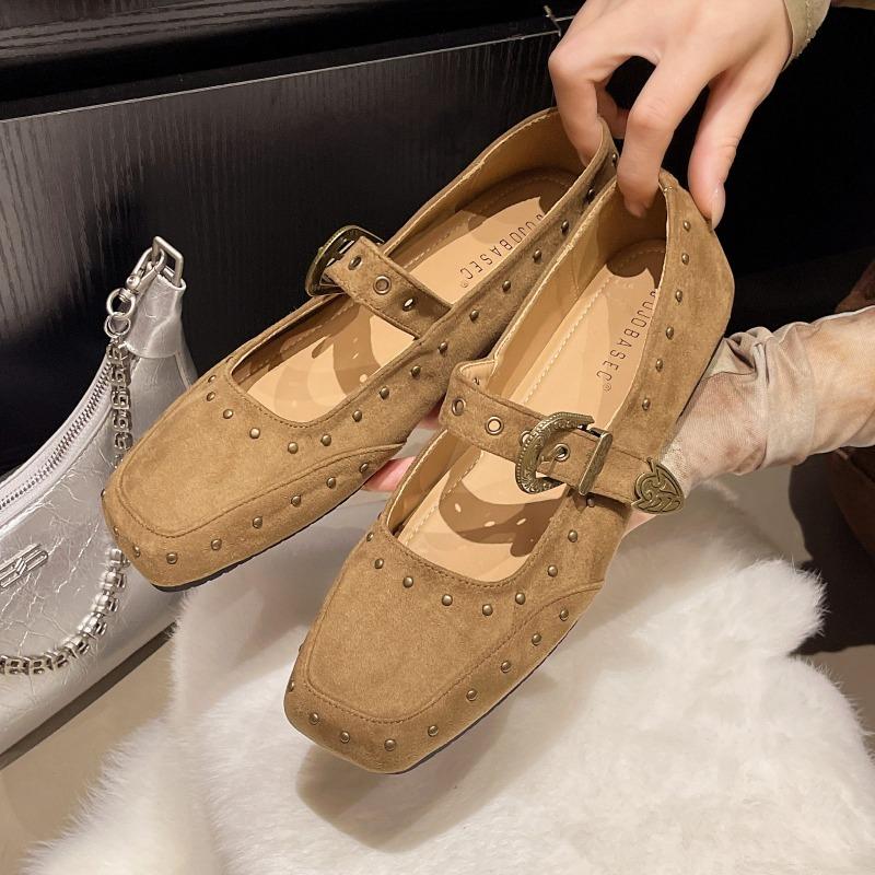 

Мода Новый Стиль Мода Женские Элегантные Ретро Мэри Джейн Женские Повседневные Балетки Мягкие Удобные Балетки Женские Zapatos Mujer 40 хаки