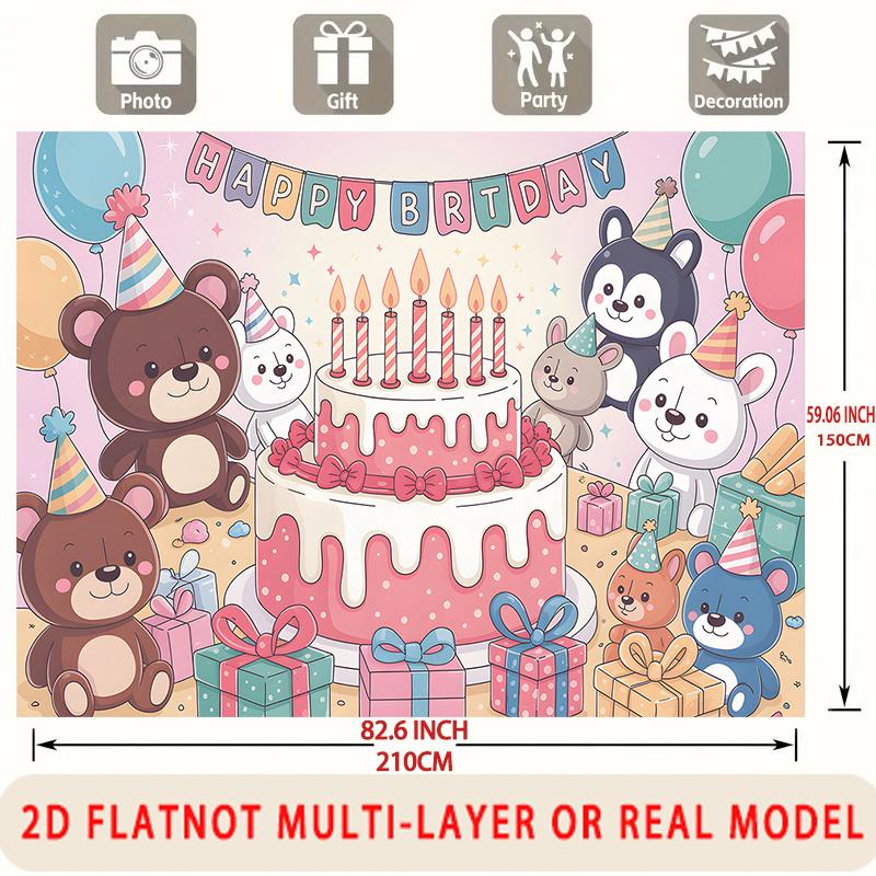 Party Backdrop Birthday Photo Booth Background Wall Decor
