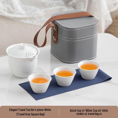 ZISIZ Elegant Ceramic Quick Cup Tea Set