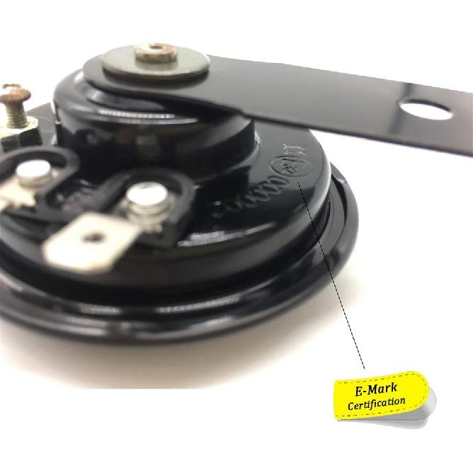 Universal Motorcycle Electric Horns Waterproof Round Loud Speaker 12V 1.5A 105Db Small Horn For Motorcycle