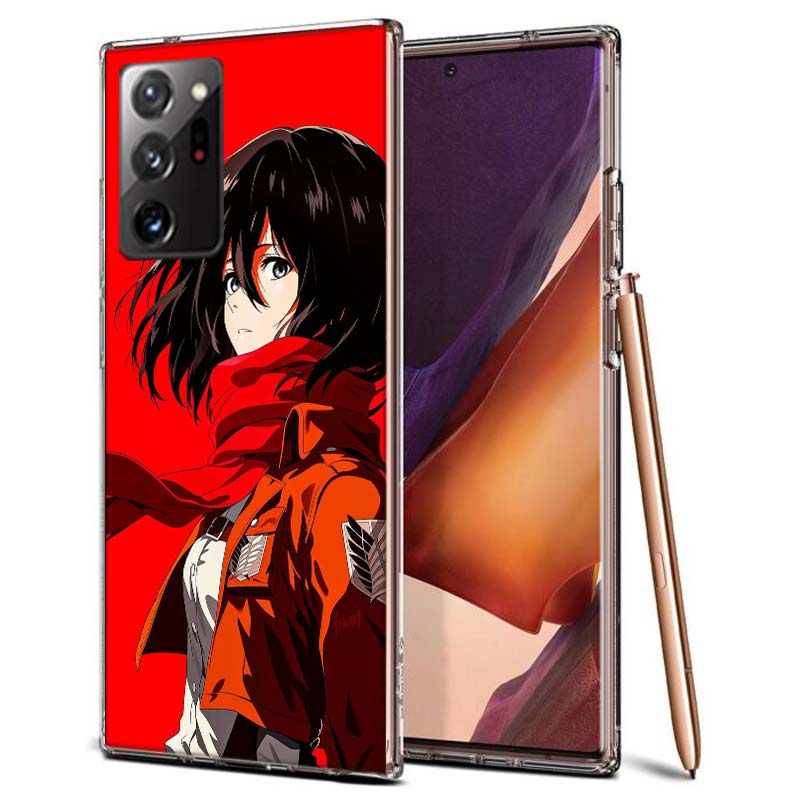 Character MIKASA Phone Case for Samsung A55 A35 A25 A15 A07 A05S A16 A17 A26 A36 A37 A56 A57 Galaxy Note 20 10 A50S A71 A51 A31