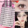 Self-Adhesive Natural Fishtail False Eyelashes - Beginner-Friendly, No Glue Needed, Wide Band