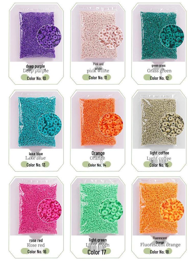 Colorful Bohemian Polymer Clay Beads for DIY Necklace, Earrings, and Phone Chains