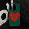 M-Morocco F-Flag Phone Case For iPhone 17,16,15,14,13,12,11 Plus,Pro Max,XS,Colorful Silver Black Cover