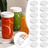16 Pezzi 86mm Coperchio in Plastica PP per Vaso Mason a Bocca Larga Coperchio Ermetico a Tenuta Stagna Coperchio con Beccuccio Buona Tenuta Strumento da Cucina Gadget