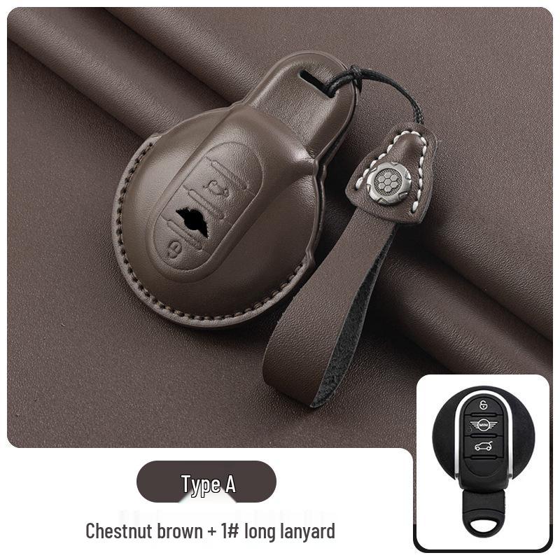 BMW Mini Cooper Genuine Leather Key Case for Countryman & Clubman