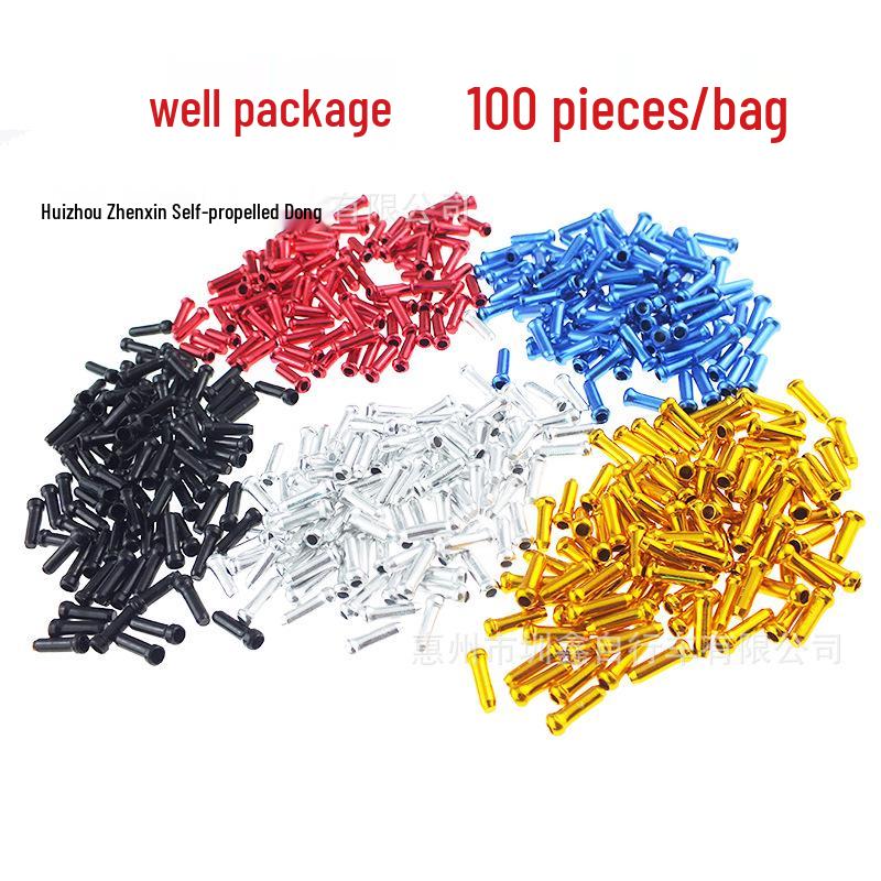 

Anodized Aluminum Cable End Cap for Bike Brake & Shift Cables синий