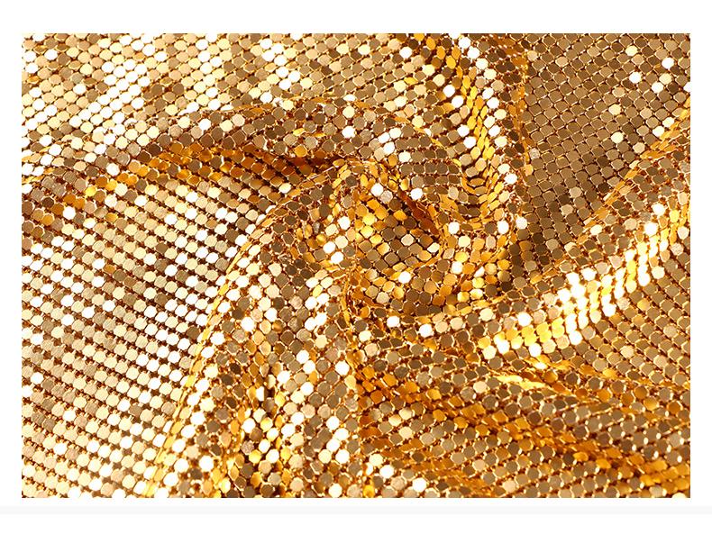 Cross-border European and American deep V slit suspender skirt with metal wire cloth sequin dress, perfect for nightclub and celebrity events.