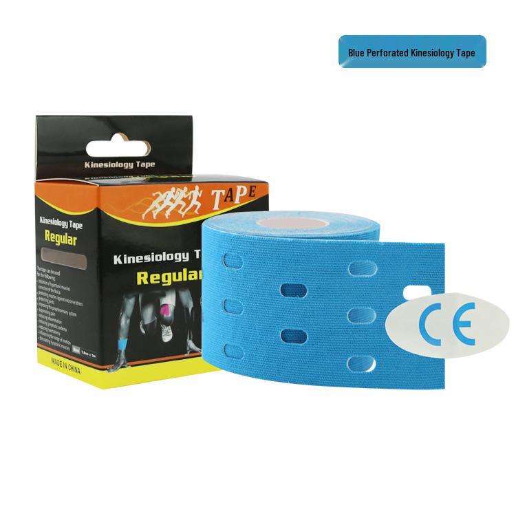 Perforated Kinesiology Muscle Tape: Breathable Elastic Adhesive for Sports Physiotherapy