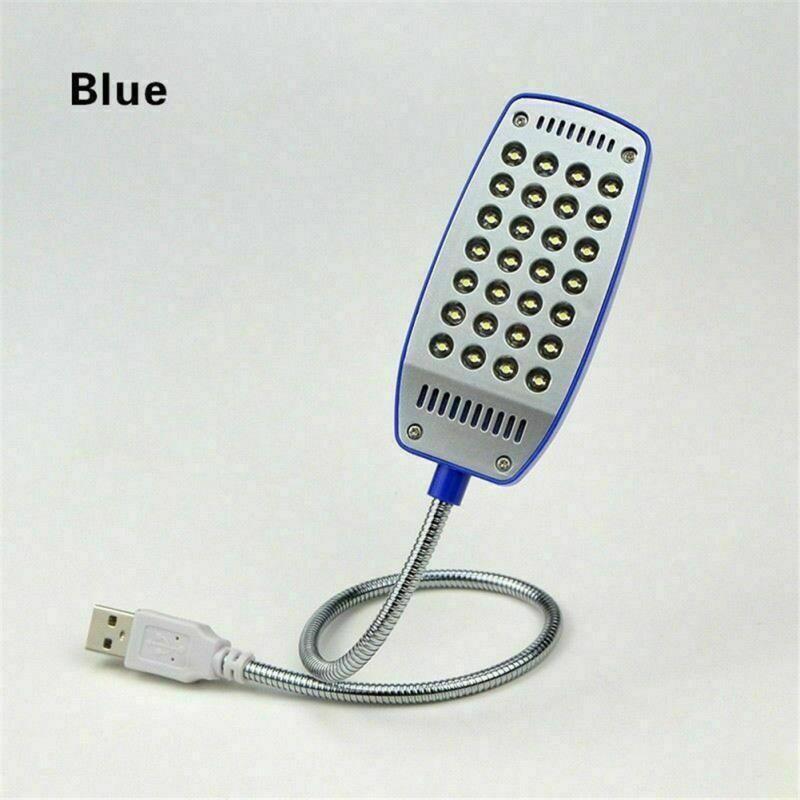 Metal Flexible Mini  Reading  Light Usb Charging 360 Degree Rotation High-brightness 28-led Heads