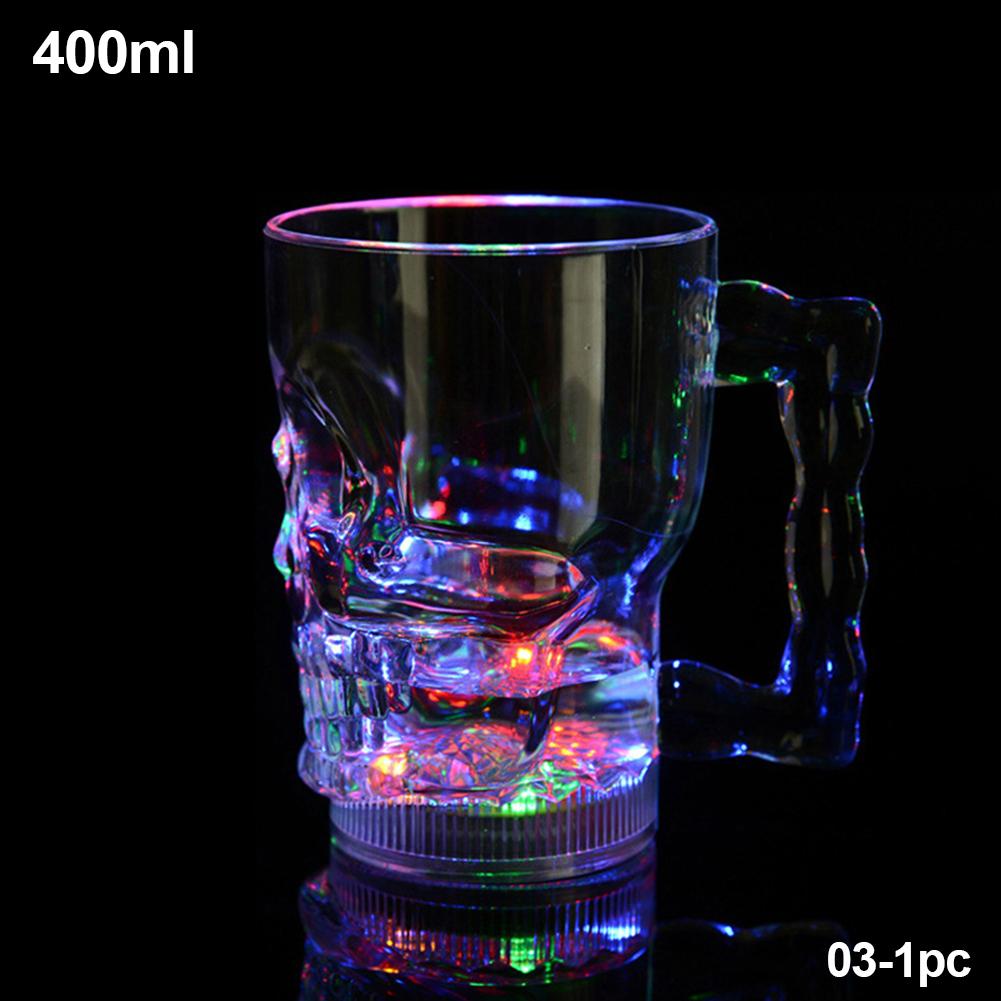 Flashing Cup Wine Beer Whisky Mug Water Beverage Drinking Glass LED Automatic Glowing Cup Party Decorative Supplies New