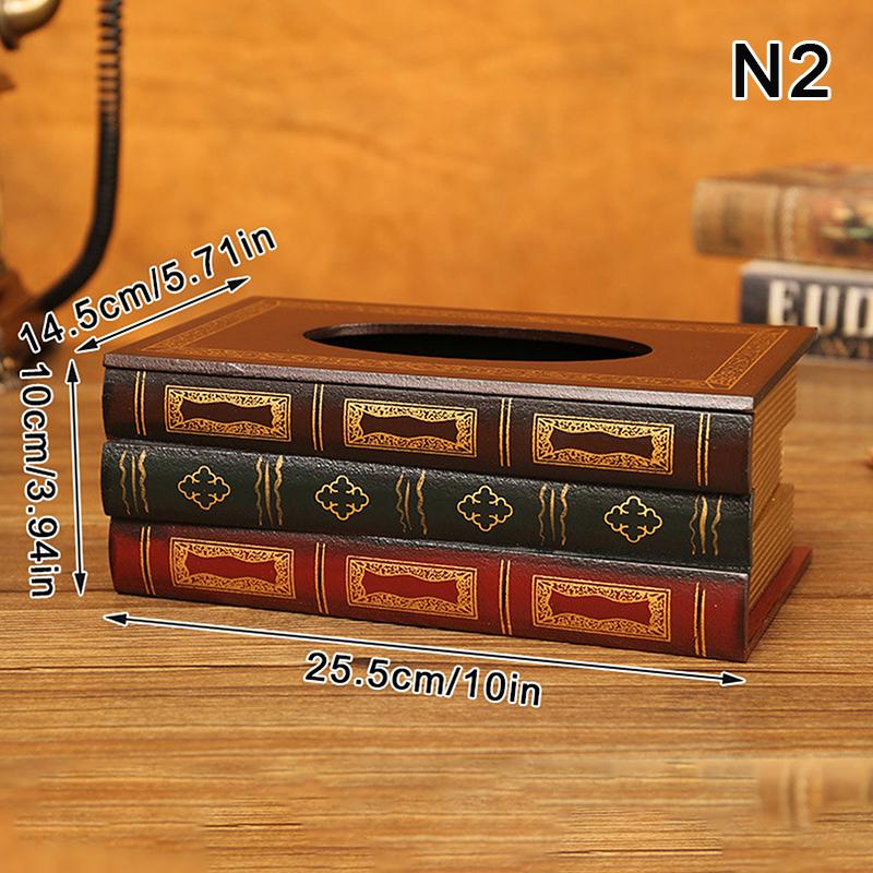 Luxury Book Style Tissue Box Napkin Holder Case Paper Box Container Fashion Hotel Storage Box Home Table Decoration Ornaments