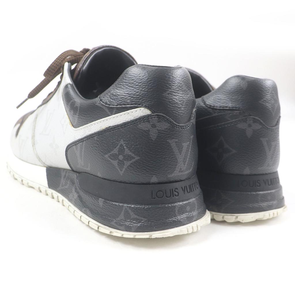 Great LOUIS VUITTON Low cut sneakers LV Runaway Line Monogram leather mens 7.5 Used