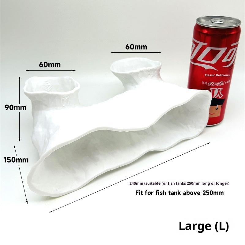 Fish Tank Underground Cave For Fish Shrimp Reptile Shelter Hiding Houses Tunnel Cave Landscaping Aqaurium Decoration