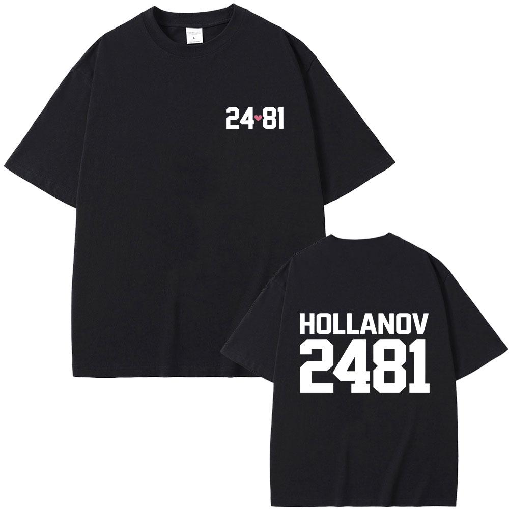 Heated Rivalry Shane Hollander Ilya Rozanov Hollanov 2481 Graphic Tshirt Men Women Clothing Casual Tshirt Male Vintage Tees