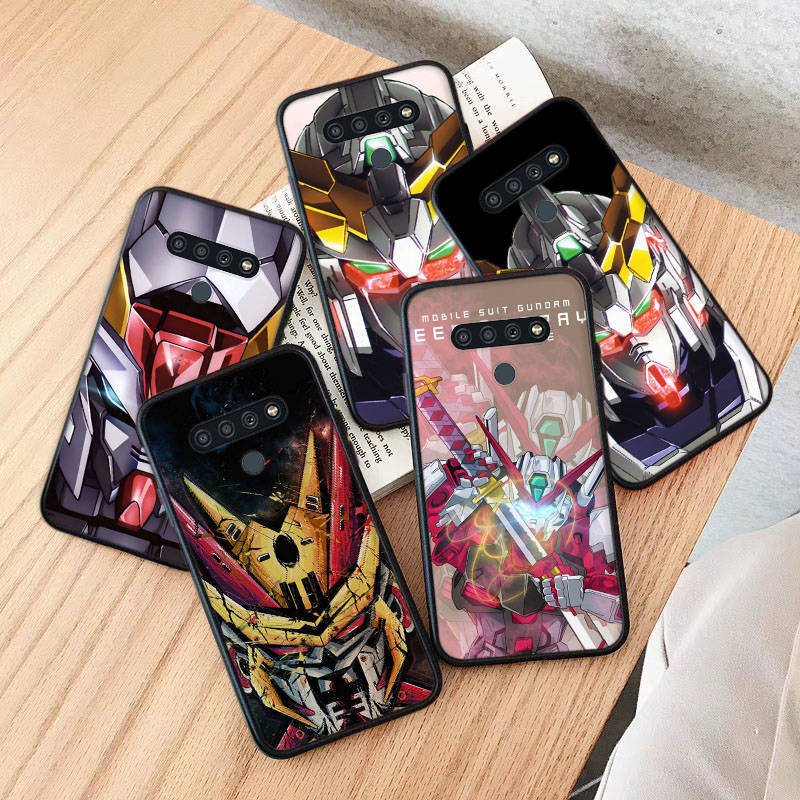 AD71 GUNDAM Black Case for iPhone 16 15 Plus 14 13 12 11 Pro 8 7 6S SE 5S X XR XS Max Realme C30 C33 C31 9I Huawei Y8P Y9 Sofe Cover