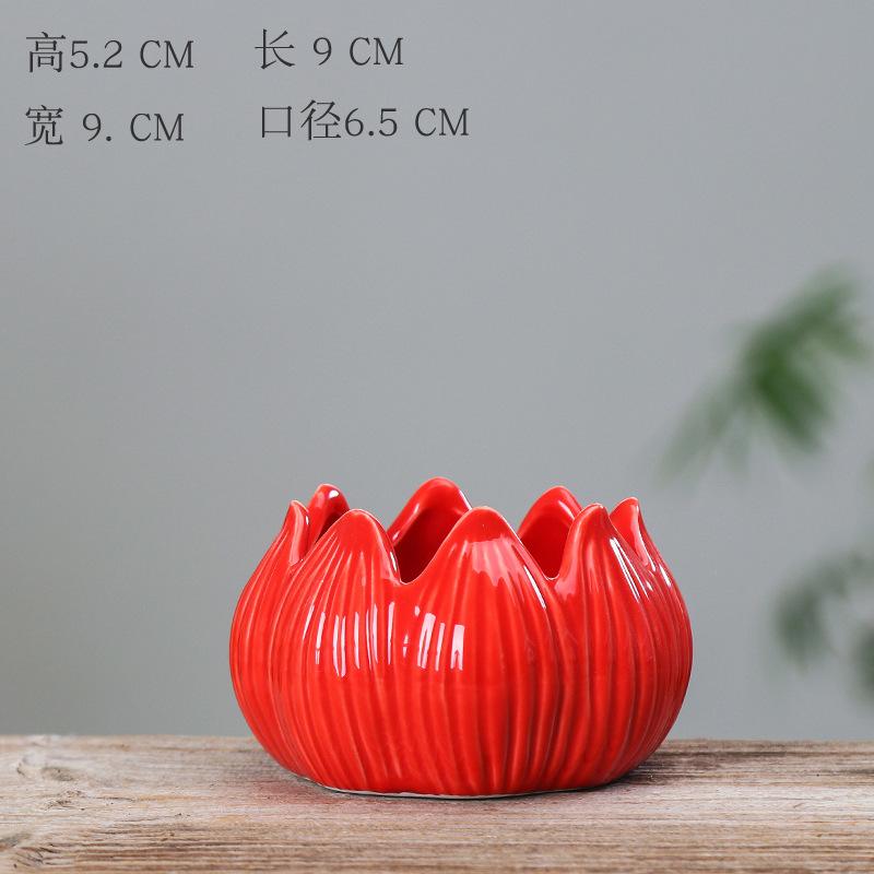 European-Style Simple Home Gardening Creative Succulent Flower Pot, Japanese-Style Grocery Cartoon Ceramic Flower Pot Small Potted Plant