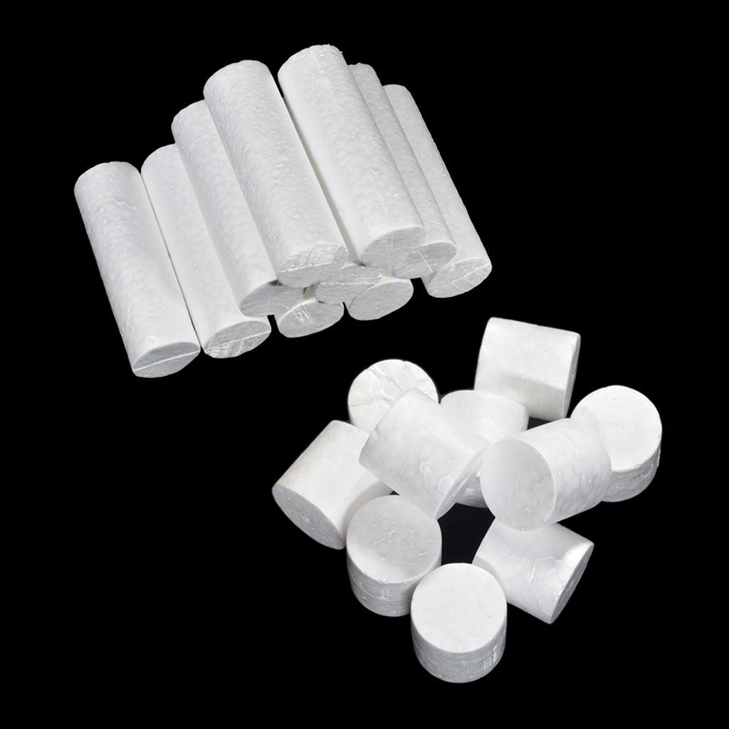 

20 шт. Цилиндры из пенополистирола для моделирования своими руками, креативные материалы для детских игрушек, 39x39 мм,