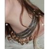 Niche High-End Metal Heart Pendant Necklace & Body Chain for Men and Women