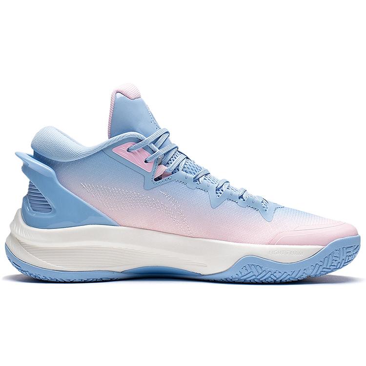 New LiNing Speed 1.0 High Durable Breathable High Top Basketball Shoes Blue Pink ABAS097-5