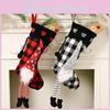 Delightful Heart Patterned Christmas Stockings Crafted From Soft Plush Fabric