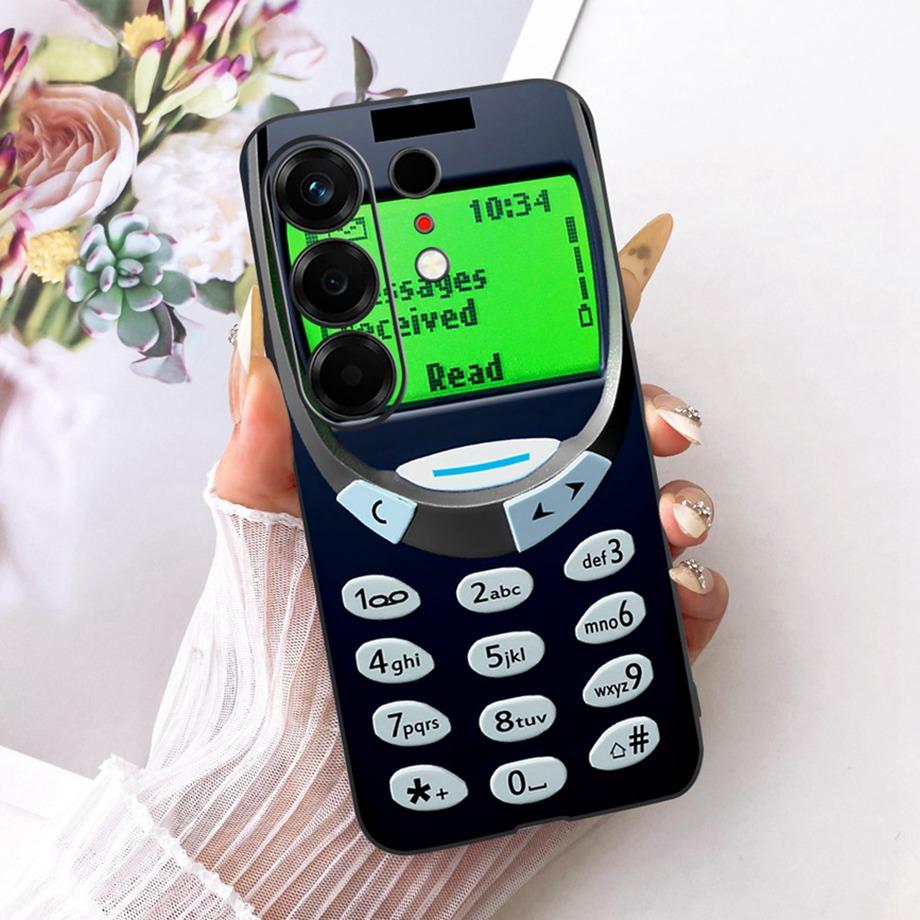Flower Cartoon Fashion Design Phone Case For Tecno Camon 50 4G CN5 Camon50 Funda Soft Lisquid Silicone Shockproof Back Cover