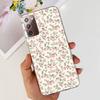 Für Samsung Galaxy Note 20 Ultra Hülle Weiches Silikon Klare Rückseite Kameraschutz Samsung Note20 5G TPU Hülle Bemalte Capa