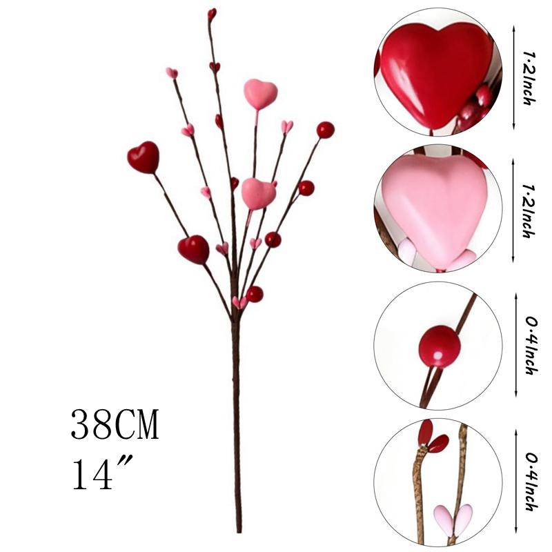 1/3Pcs Artificial Flowers Love Bouquet 38CM Fake Flower for Home Decor Wedding Valentine's Day Decoration Ornaments Accessories