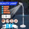 Adjustable Pro 8x Diopter LED Magnifying Floor Stand Lamp Magnifier Glass Len Facial Light For Beauty Salon Nail Tattoo  220V