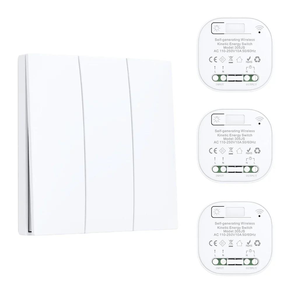Home Lighting Control Wireless Switch User Friendly Remote Control Switch No Wiring Required Multi-light Control