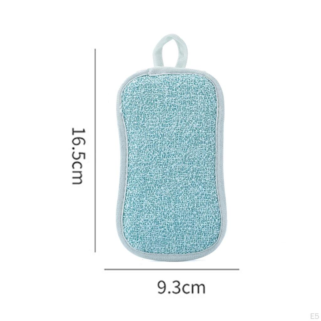 6 Paket Temizleme Süngeri Mutfak Kokusuz Yıkanabilir Mikrofiber Bulaşık Havlusu Bezleri