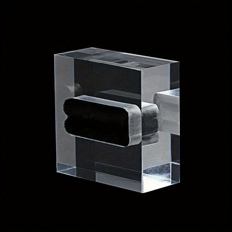 Clear Square Acrylic Ring Display Stand Holder | Jewelry Organizer for Craft Shows, DIY Photo Props, Retail Showcase | Valentine Gift