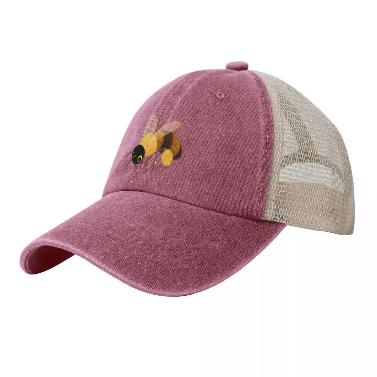 Honey bees Cowboy Mesh Baseball Cap Streetwear cute Unisex Luxury Brand Womens