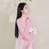 Sancai New Chinese Style Floral Knit Cardigan