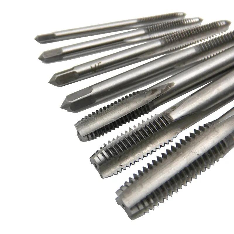 7pc M3-M12 Hand Tap Square Shank Pointed Straight Groove Thread Tapping Internal Thread Tapping Tool Set