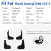 Mudguard For Skoda Kamiq 2018- Front Rear 4pcs Mudflaps Mudguards Car Accessories Auto Styline Splash Guard Fender Mud